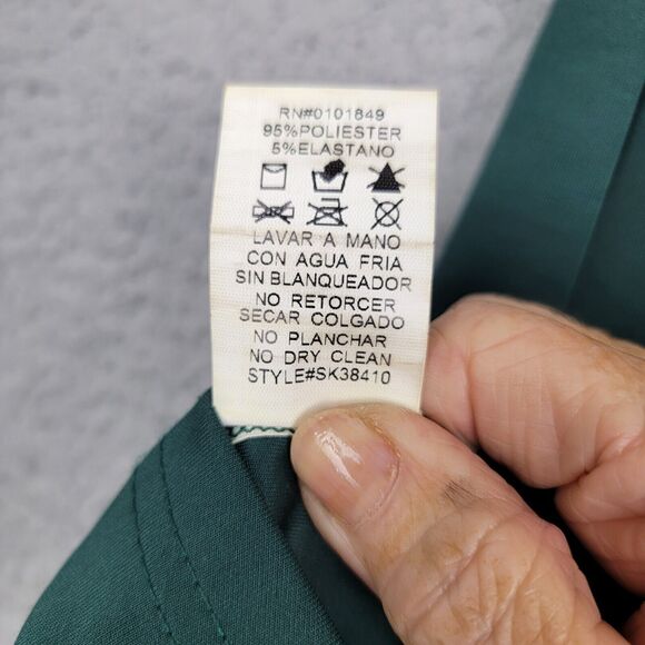 Discovery Clothing Company Skirt Womens M Green Pencil Gold Studs Y2K Art Deco - Picture 9 of 13